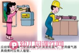 大班课件PPT《煤气与安全》PPT课件图片