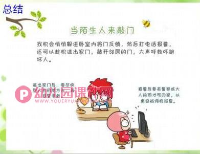 大班安全课件PPT《不给陌生人开门》PPT课件图片