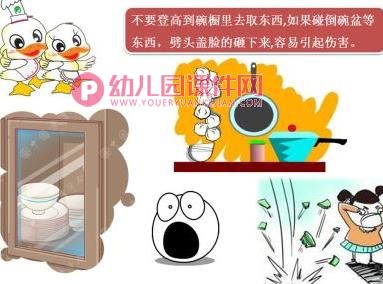 大班健康课件PPT《厨房里的危险》PPT课件图片