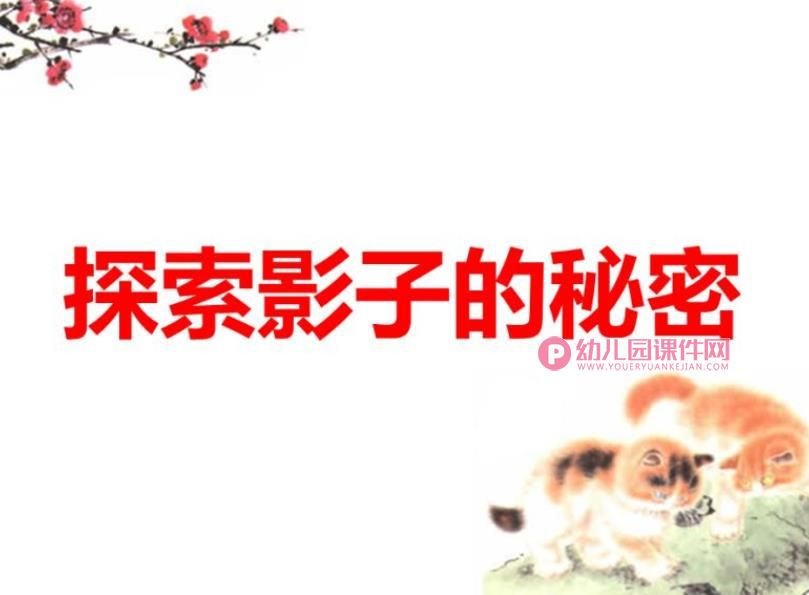 大班科学课件PPT《探索影子的秘密》PPT课件图片