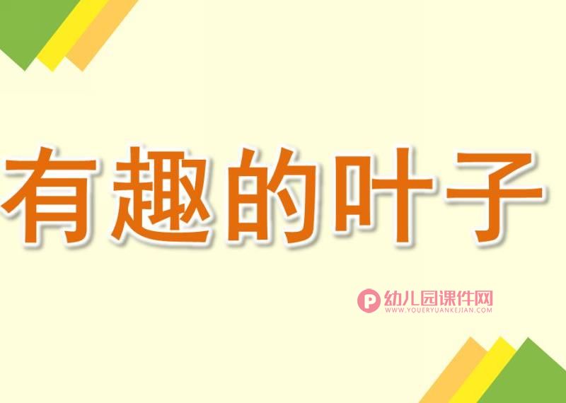大班科学课件PPT《有趣的叶子》PPT课件图片