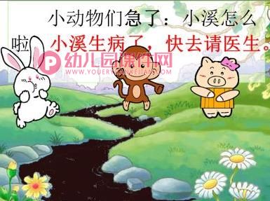 大班科学课件PPT《小溪生病了》PPT课件图片