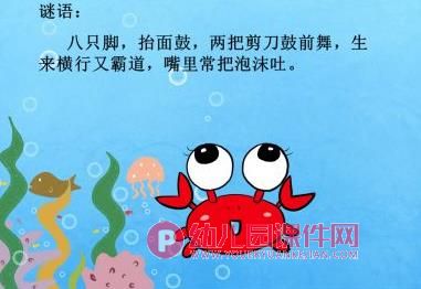 大班科学课件PPT《认识螃蟹》PPT课件图片