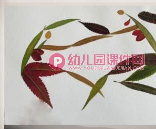 大班美术活动课件PPT《树叶拼贴画》PPT课件图片