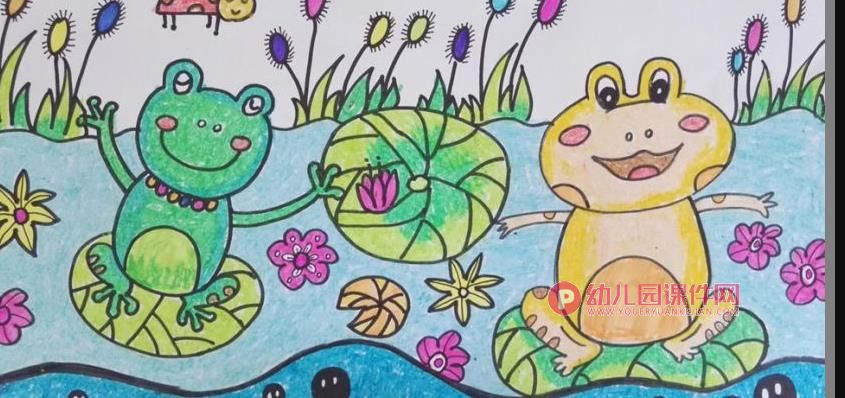 大班美术连环画课件PPT《小蝌蚪找妈妈》PPT课件图片