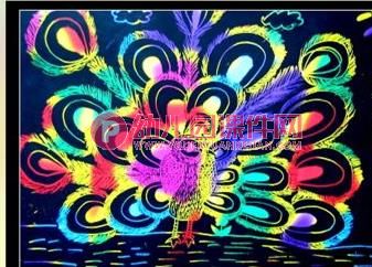 大班绘画课件PPT《孔雀》PPT课件图片