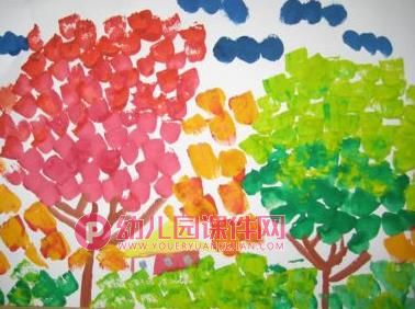 大班美术课件PPT《风中的树》PPT课件图片