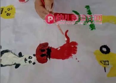 大班艺术课件PPT《小脚丫会画画》PPT课件图片