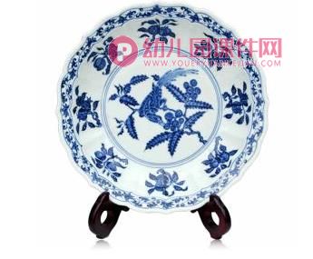 大班美术课件PPT《美丽的青花盘》PPT课件图片