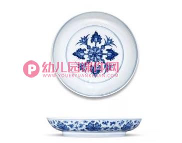 大班美术课件PPT《美丽的青花盘》PPT课件图片