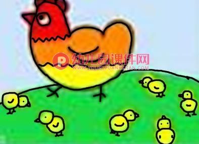 大班美术课件PPT《母鸡》PPT课件图片