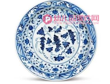 大班美术课件PPT《美丽的青花盘》PPT课件图片