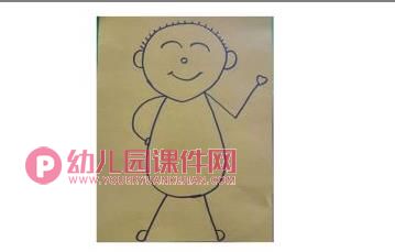 大班美术活动课件PPT《哈哈小孩》PPT课件图片
