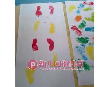 大班艺术课件PPT《小脚丫会画画》PPT课件图片