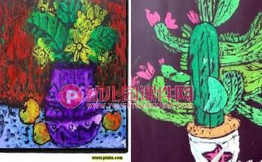 大班美术活动课件PPT《吹塑纸版画》PPT课件图片
