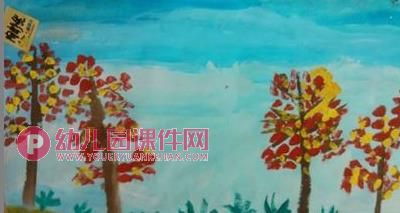 大班美术课件PPT《风中的树》PPT课件图片