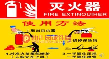 大班社会课件PPT《灭火器的使用方法》PPT课件图片