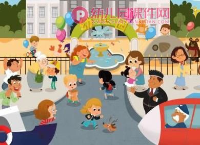 大班社会课件PPT《从家到幼儿园》PPT课件图片