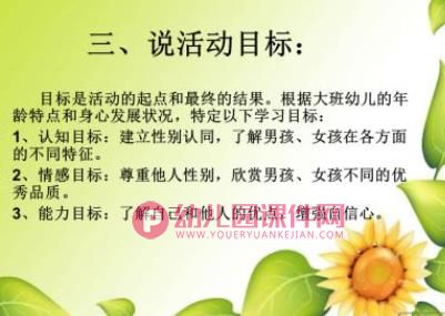 大班社会活动说课稿课件PPT《男女有别》PPT课件图片