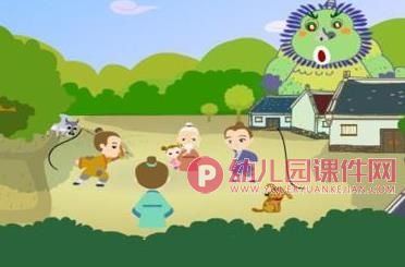 大班社会观摩课活动课件PPT《年的故事》PPT课件图片