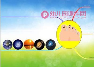 大班社会课件PPT《脚趾头起名字》PPT课件音频音乐图片