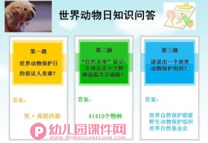 大班社会课件PPT《世界动物日》PPT课件图片