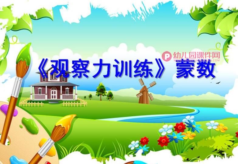 大班数学课件PPT《观察力训练》PPT课件图片