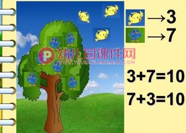 大班数学课件PPT《复习10以内的加法》PPT课件图片