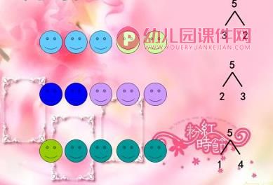 大班数学课件PPT《5的分解与组成》PPT课件图片