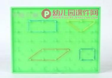 大班数学活动课件PPT《有趣的橡皮筋造型》PPT课件图片