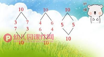 大班数学课件课PPT《10的分解与组成》PPT课件图片