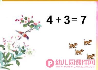 大班数学活动课件PPT《学习7的加法》PPT课件图片