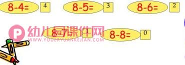 大班数学课件PPT《8的组成及加减法》PPT课件图片