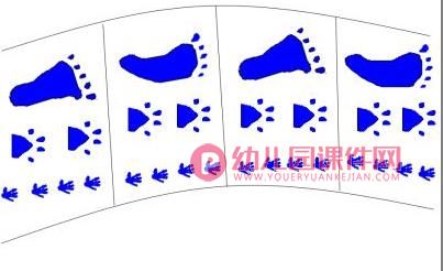 大班音乐打击乐活动课件PPT《大桥上的蓝脚印》PPT课件图片