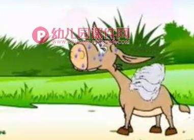 大班故事课件PPT《小毛驴过河》PPT课件图片
