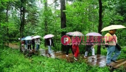 大班语言散文课件PPT《听雨》PPT课件图片