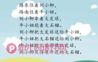 大班绕口令课件PPT《刘小柳和牛小妞》PPT课件图片