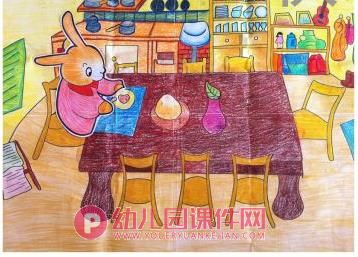 大班语言课件PPT《幸福的大桌子》PPT课件图片