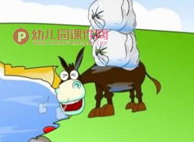大班故事课件PPT《小毛驴过河》PPT课件图片