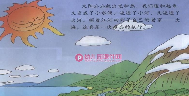 大班语言活动课件PPT《小水滴历险记》PPT课件配音图片