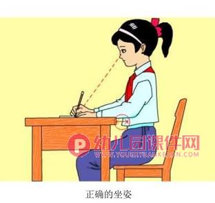 大班正确坐姿PPT课件图片图片