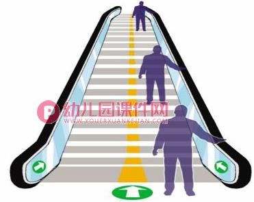 大班礼仪课件PPT《乘扶梯》PPT课件图片