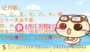 大班公开课课件PPT《认识日历》PPT课件图片