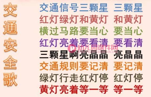 大班综合课件PPT《交通规则我知道》PPT课件图片