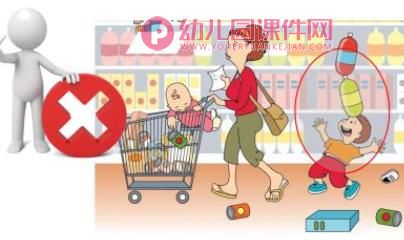 小班安全课件PPT《超市安全我知道》PPT课件图片