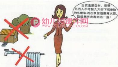 小班安全课件PPT《打雷下雨时》PPT课件图片