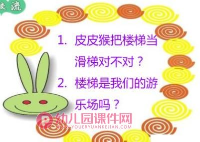 小班安全课件PPT《上下楼梯知多少》PPT课件图片