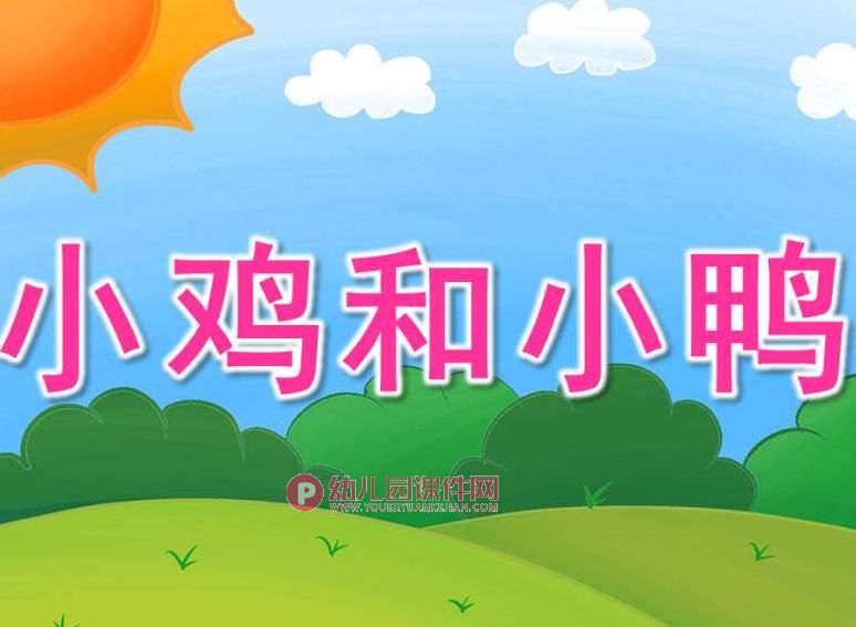 小班科学活动课件PPT《小鸡和小鸭》PPT课件音频图片