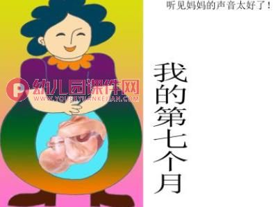 小班美术课件PPT《妈妈肚子里的我》PPT课件图片