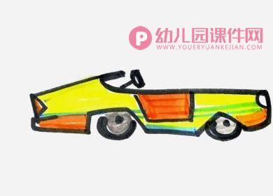 小班美术活动课件PPT《小汽车会画画》PPT课件图片